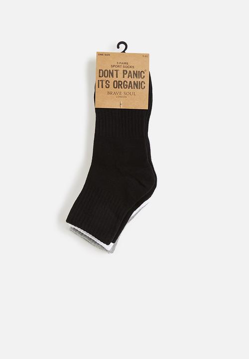 Brave Soul - Track 5 pack ankle socks - multi 