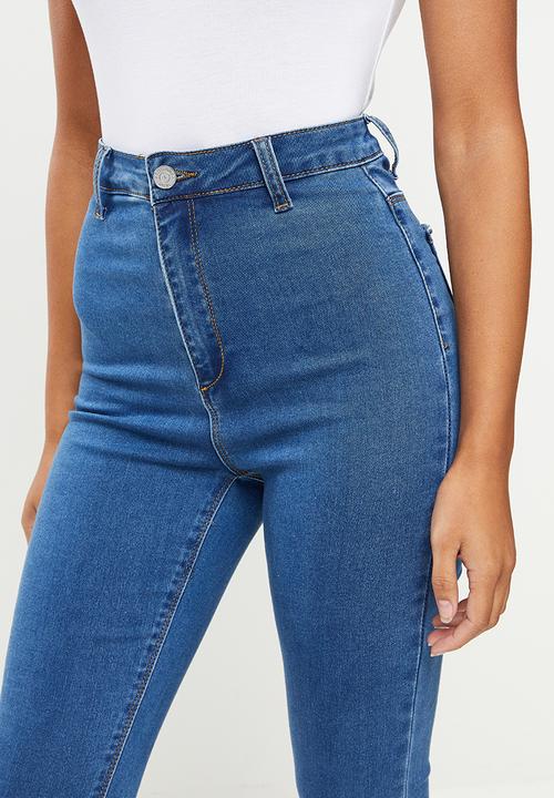 Missguided - Petite recycled vice skinny jeans - blue