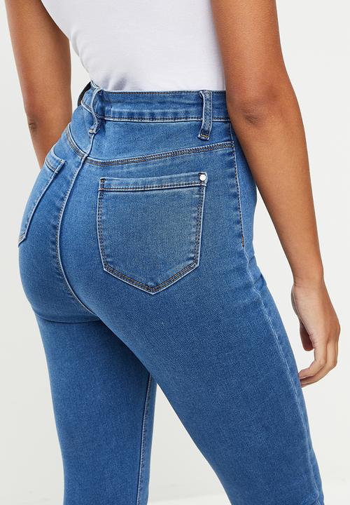 Missguided - Petite recycled vice skinny jeans - blue