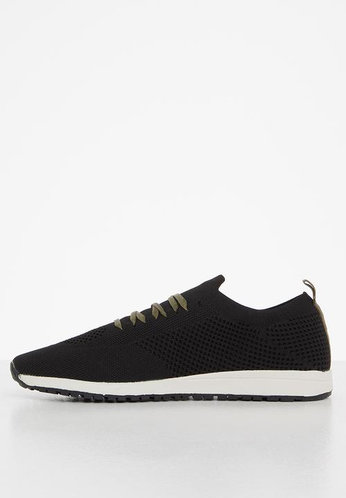 POLO - Classic knitted runner - black