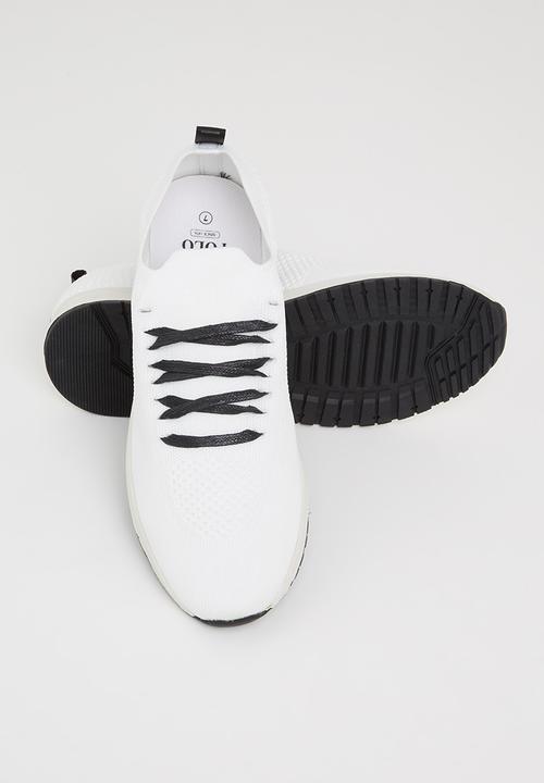 POLO - Classic knitted runner - white