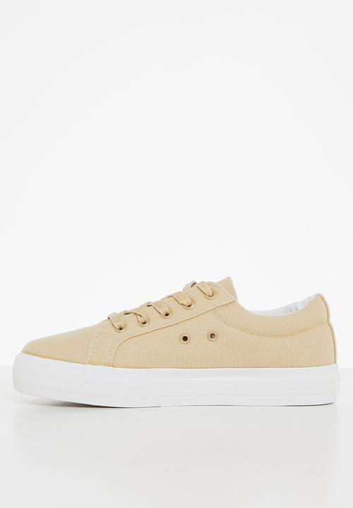 POLO - Classic canvas sneaker - stone