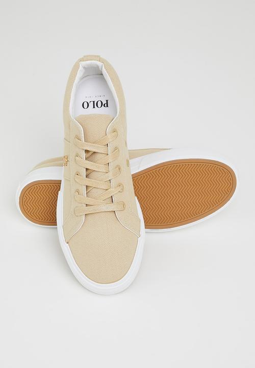 POLO - Classic canvas sneaker - stone
