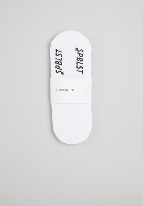 Superbalist - 2 Pack branded secret socks - white