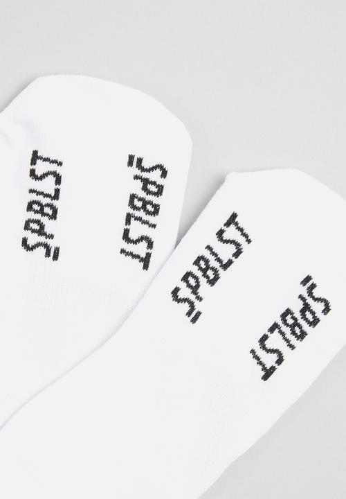 Superbalist - 2 Pack branded secret socks - white