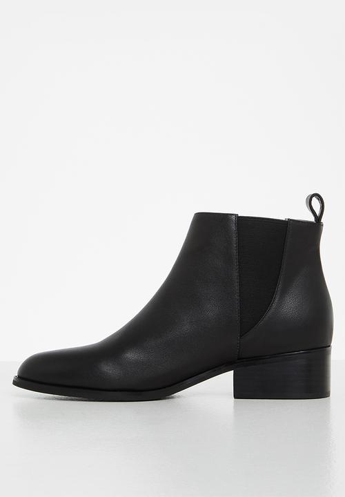 Julz - Mia leather chelsea boot - black