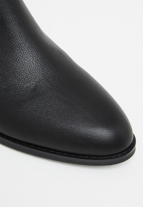 Julz - Mia leather chelsea boot - black