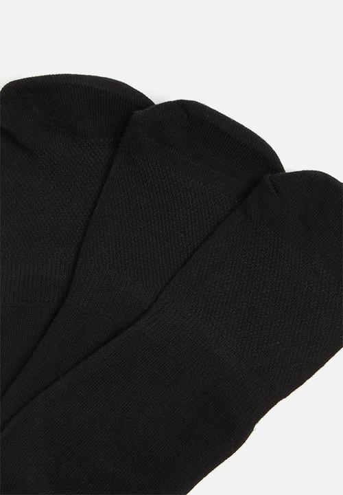 Superbalist - Secret socks 3 pack - black