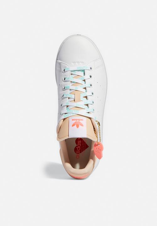 adidas Originals - Stan smith- footwear white/halo blush/acid red