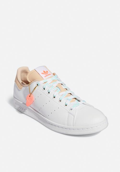 adidas Originals - Stan smith- footwear white/halo blush/acid red