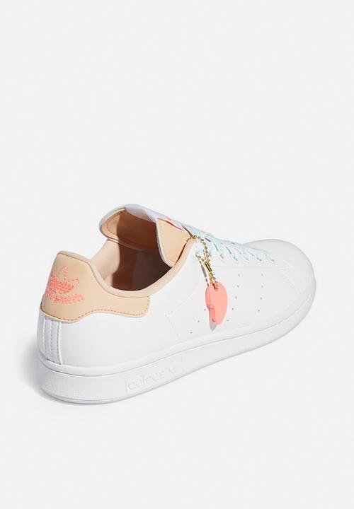 adidas Originals - Stan smith- footwear white/halo blush/acid red