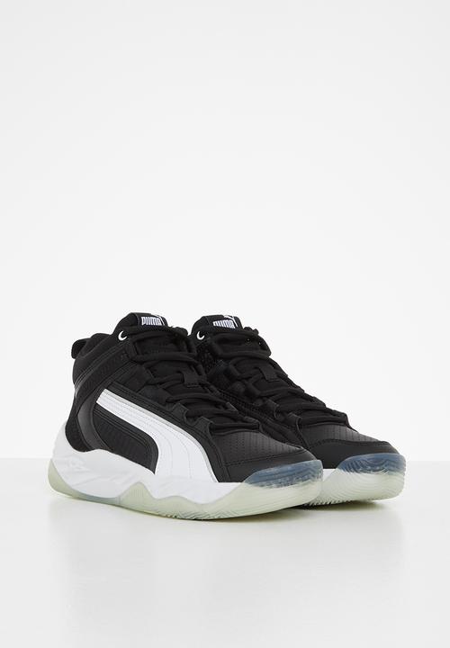 PUMA - Rebound future evo jr - puma black-puma white-puma silver
