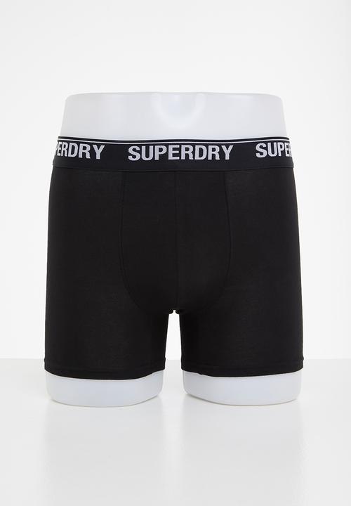 Superdry. - Boxer multi triple pack - black