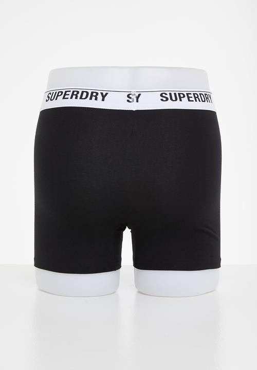 Superdry. - Boxer multi triple pack - black