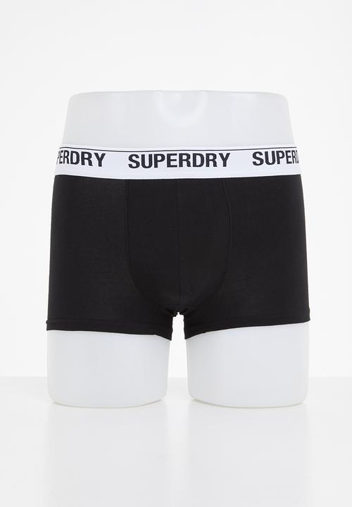 Superdry. - Trunk multi triple pack - optic black