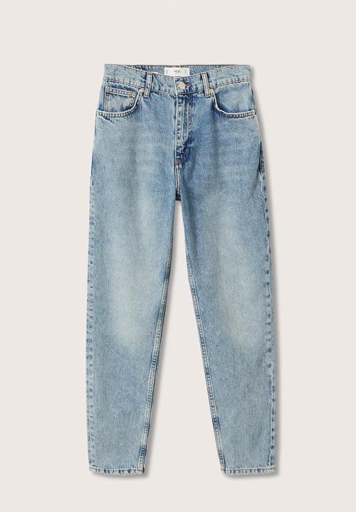 MANGO - Jeans mom - open blue
