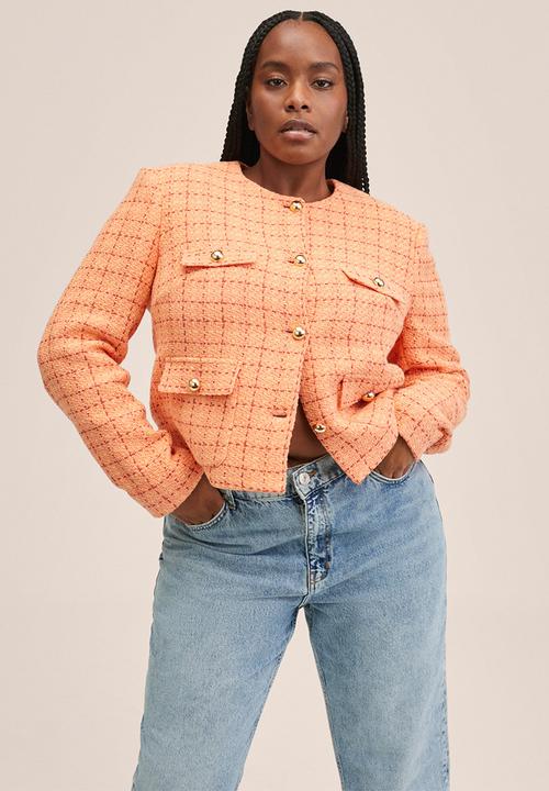 MANGO - Jeans mom - open blue