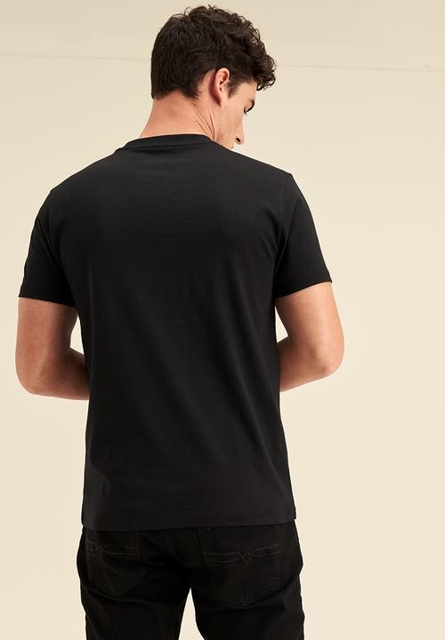 POLO - Men sport logo short sleeve tee - black