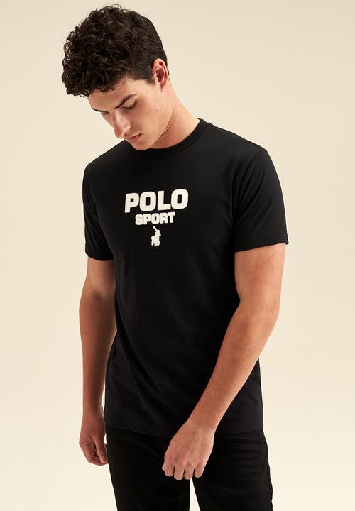 POLO - Men sport logo short sleeve tee - black