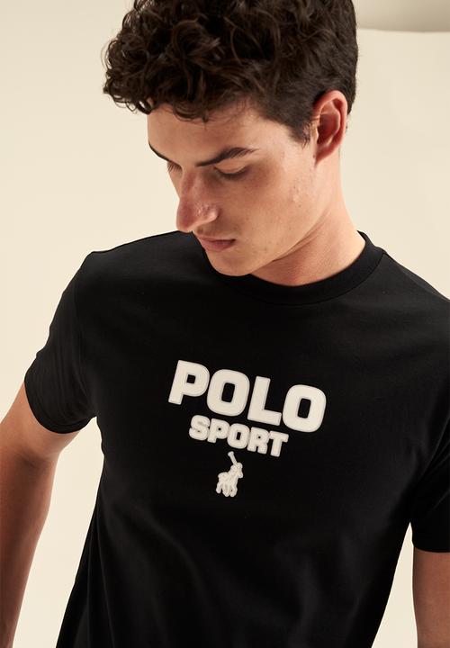 POLO - Men sport logo short sleeve tee - black