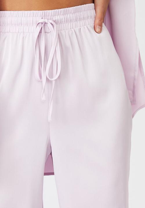 Cotton On - Satin sleep pant - lilac snow