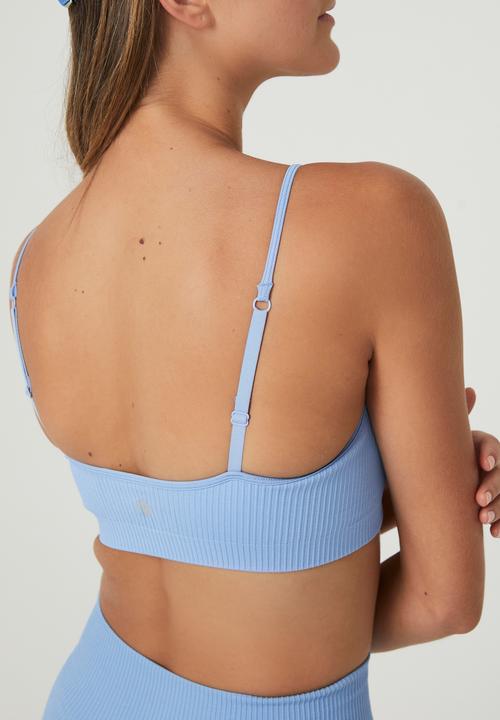 Cotton On - Seamless tiny crop - iced sky rib