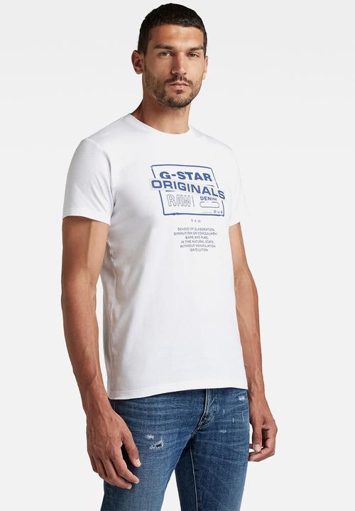 G-STAR - Originals logo r t - white