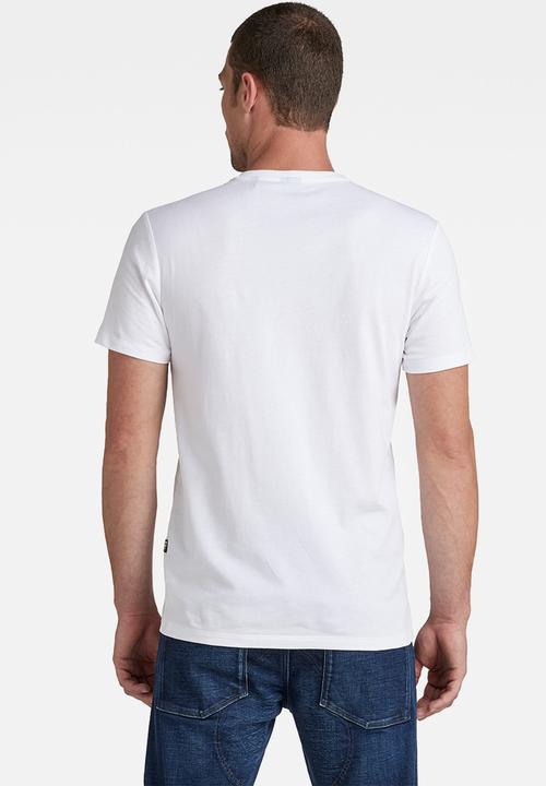 G-STAR - Chest graphic slim v t - white