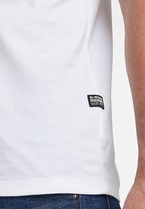 G-STAR - Chest graphic slim v t - white