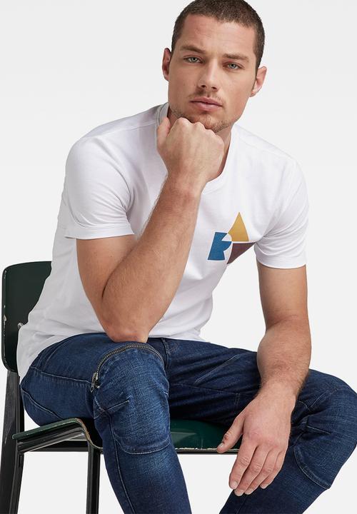G-STAR - Chest graphic slim v t - white