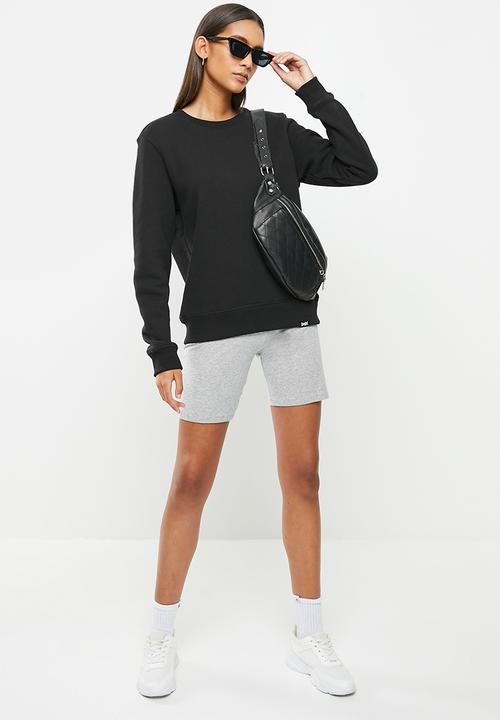 Superdry. - Vintage logo emb crew - black