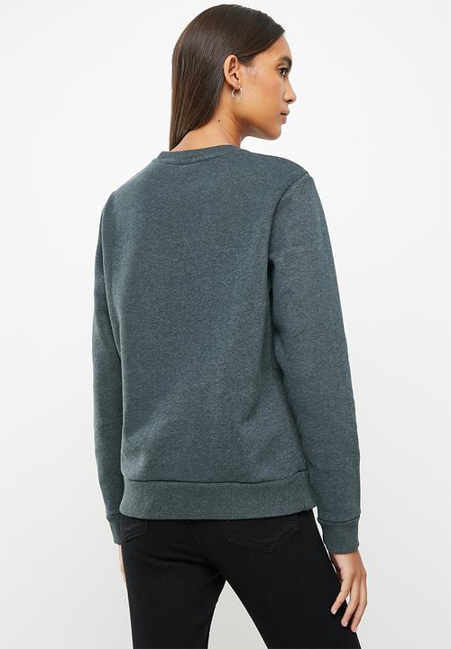 Superdry. - T&f crew - pine marl