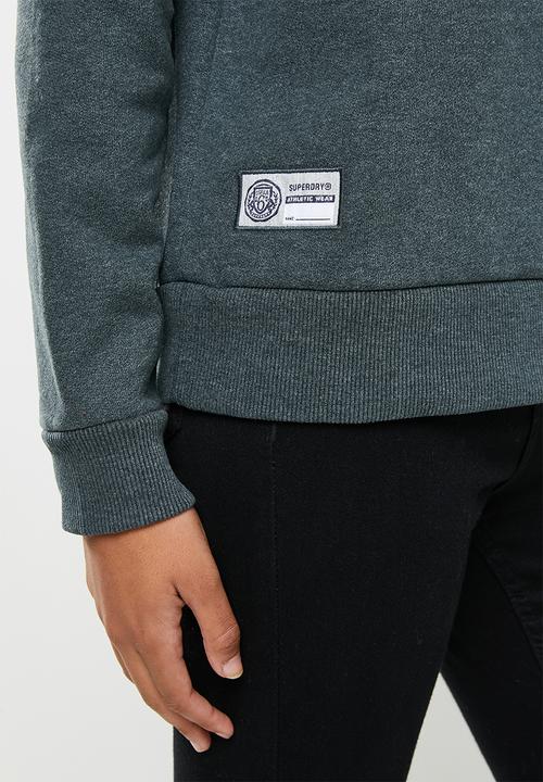Superdry. - T&f crew - pine marl