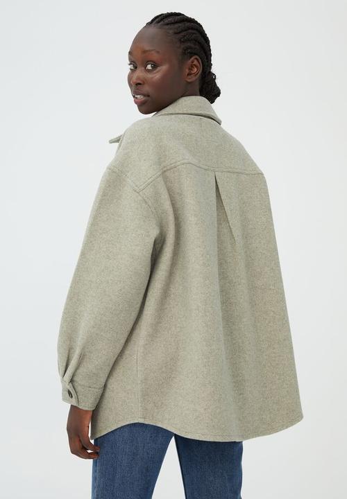 Cotton On - The boxy shacket - sage green