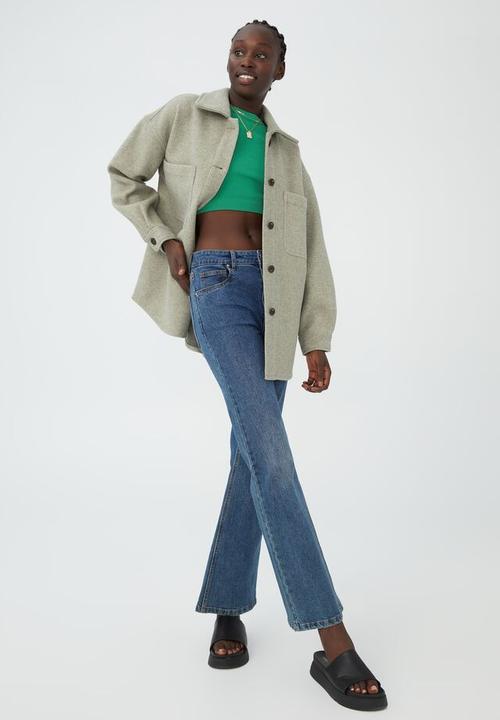 Cotton On - The boxy shacket - sage green