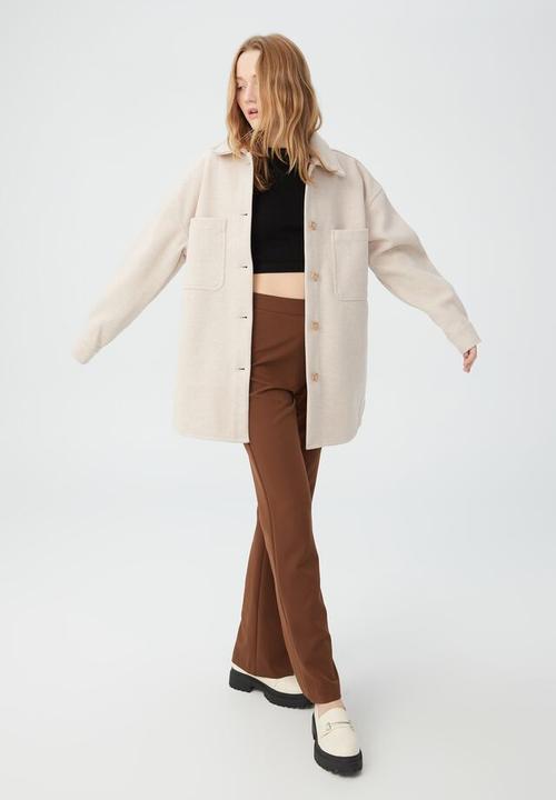 Cotton On - The boxy shacket - natural