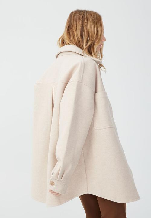 Cotton On - The boxy shacket - natural