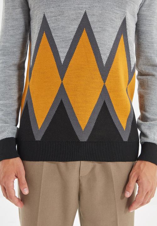 Trendyol - Crew neck slim fit knit sweater - multi 