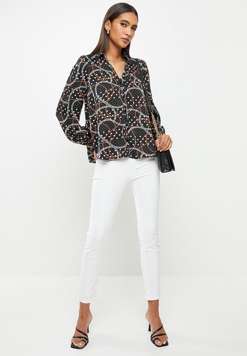 SISSY BOY - Long sleeve button up shirt - black 