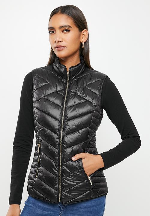 SISSY BOY - Sleeveless puffer jacket - black