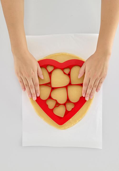 Lékué - Hearts cookie cutter - red