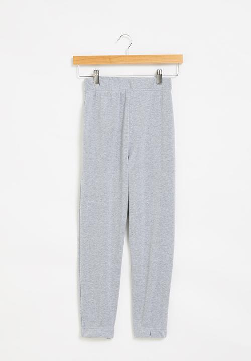 Rebel Republic - Printed trackpants - grey melange
