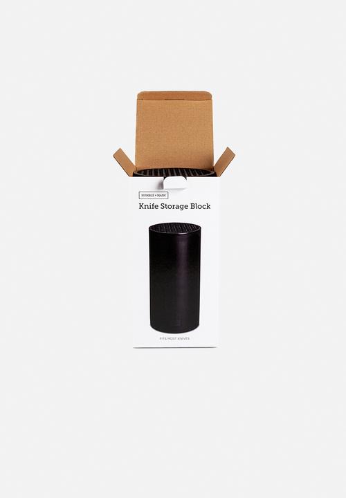 Humble & Mash - Universal knife storage block - black