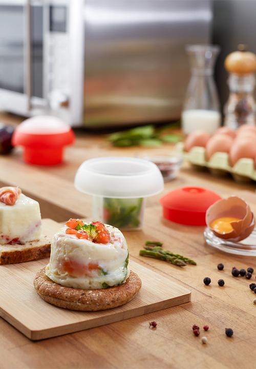 Lékué - Ovo microwave egg cooker - red