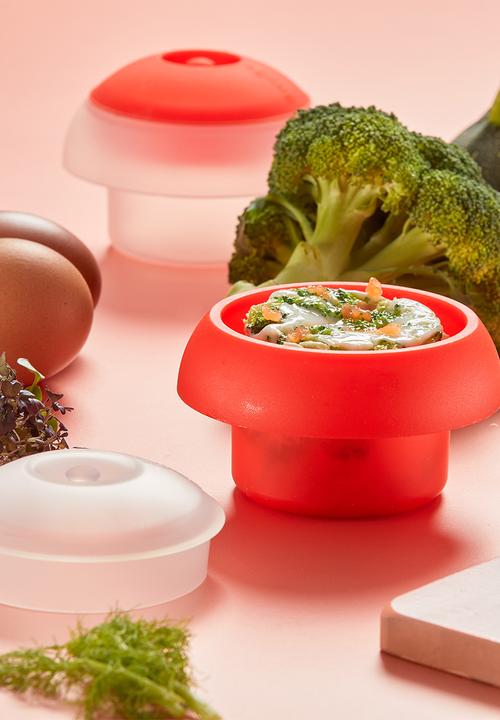 Lékué - Ovo microwave egg cooker - red