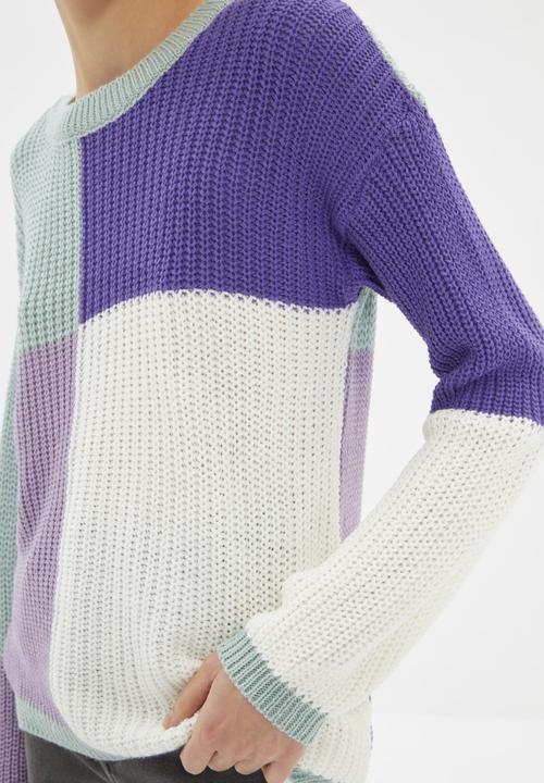 Trendyol - Color block knitwear sweater - multi 