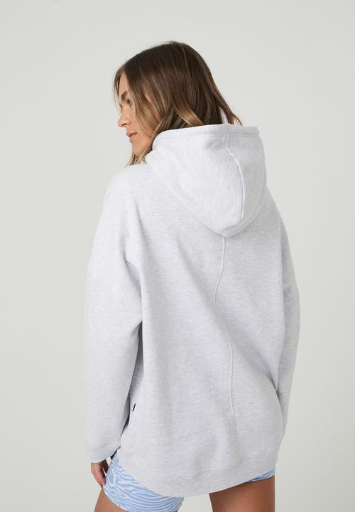 Cotton On - Plush oversized  hoodie - cloudy grey marle