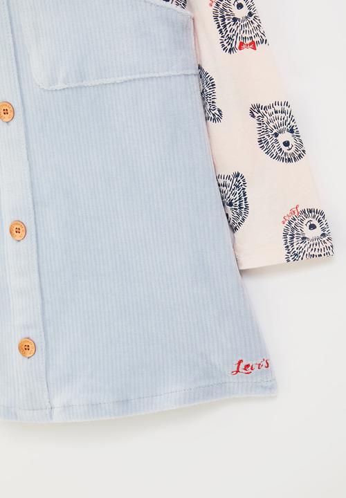 Levi’s® - Long sleeve top with skirt 2 piece set - blue & pink 