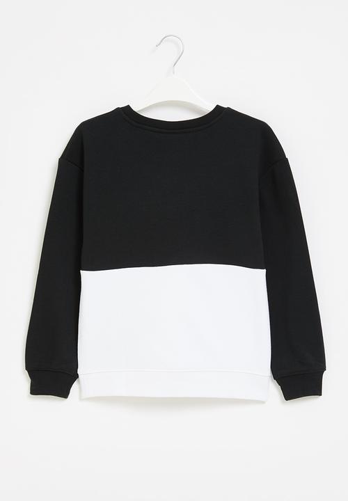 Nike - Nkg heritage crew - black & white 