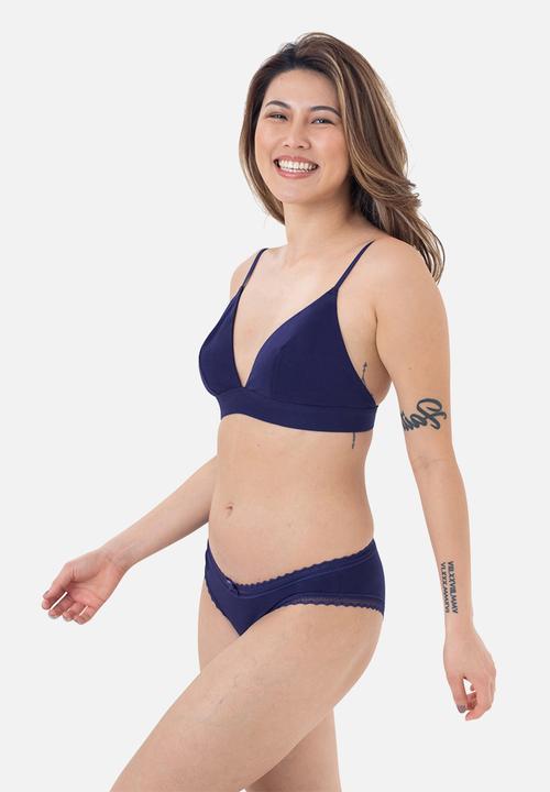 DORINA - Lila 2 pack non padded bralette - ink & pink